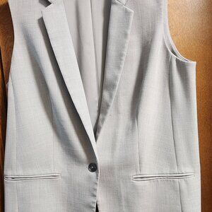 Long one button vest
